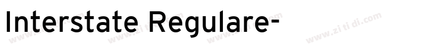 Interstate Regulare字体转换